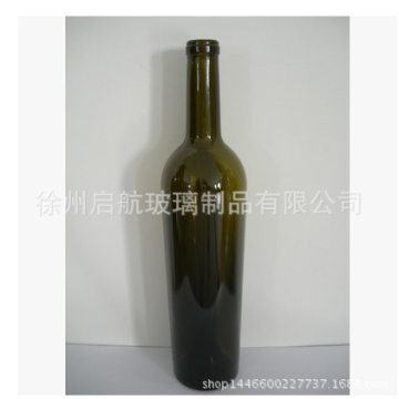 【徐州生产销售红酒瓶墨绿色玻璃空瓶葡萄酒储藏瓶酒柜装饰品750ML750毫升